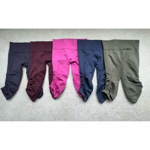 5PC- Lululemon In The Flow Crop Leggings Seamless Yoga Pants Size 6